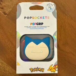 PopSockets Snorlax Pokémon PopGrip Blue/White NEW